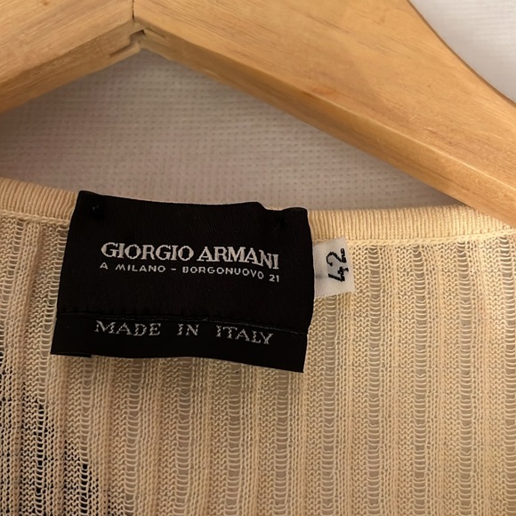 Giorgio Armani 3 Piece Linen Suit - Soft Olive Green - Size 42 EU - Picture 13 of 15